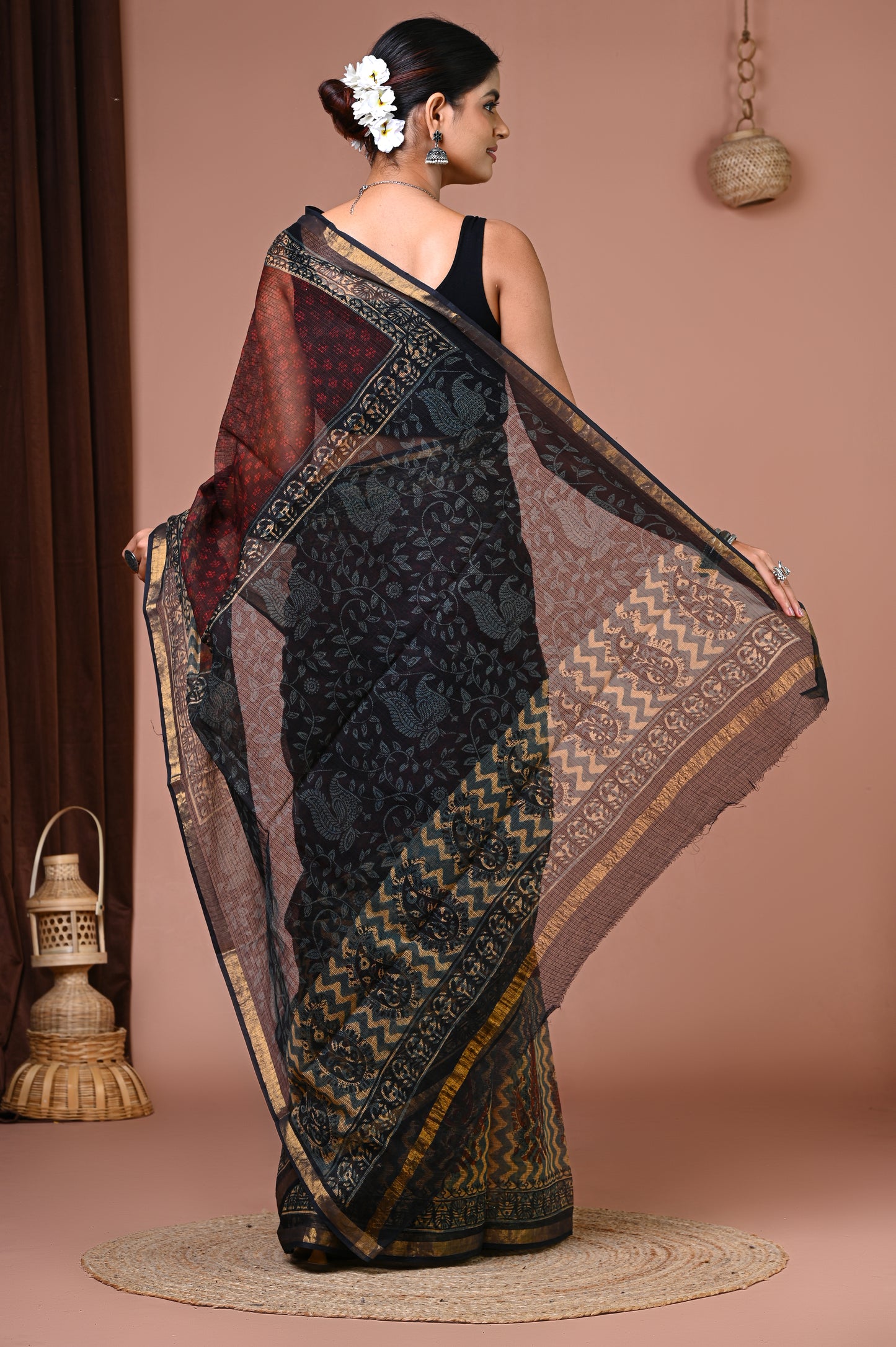 Kota Doriya — Maroon Teal Buti