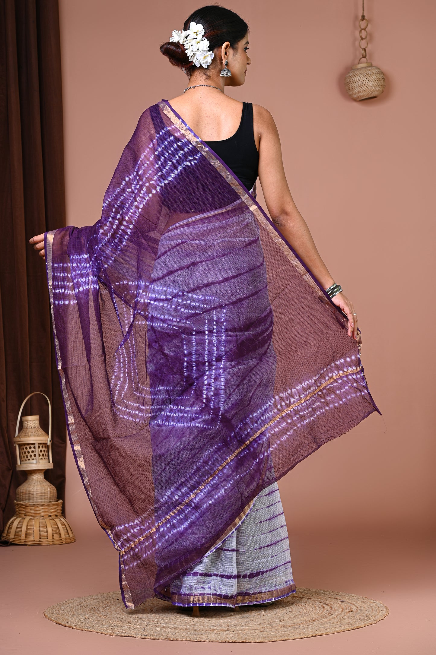 Kota Doriya — Ivory Violet Shibori