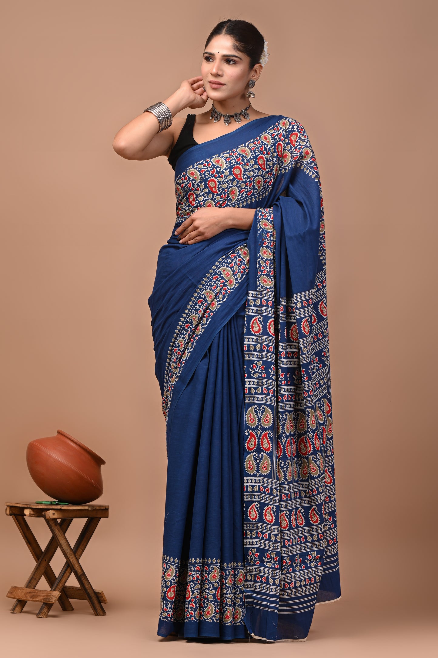 Ajrakh — Indigo Paisley Heritage