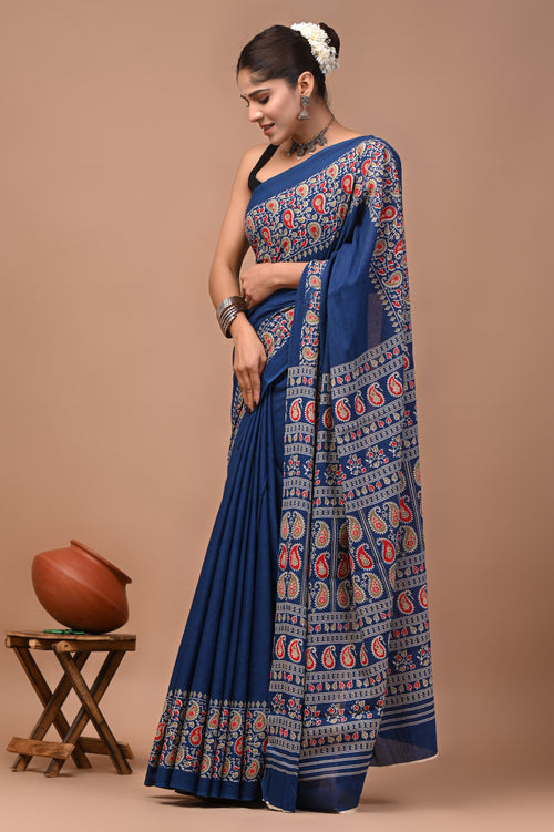 Ajrakh — Indigo Paisley Heritage