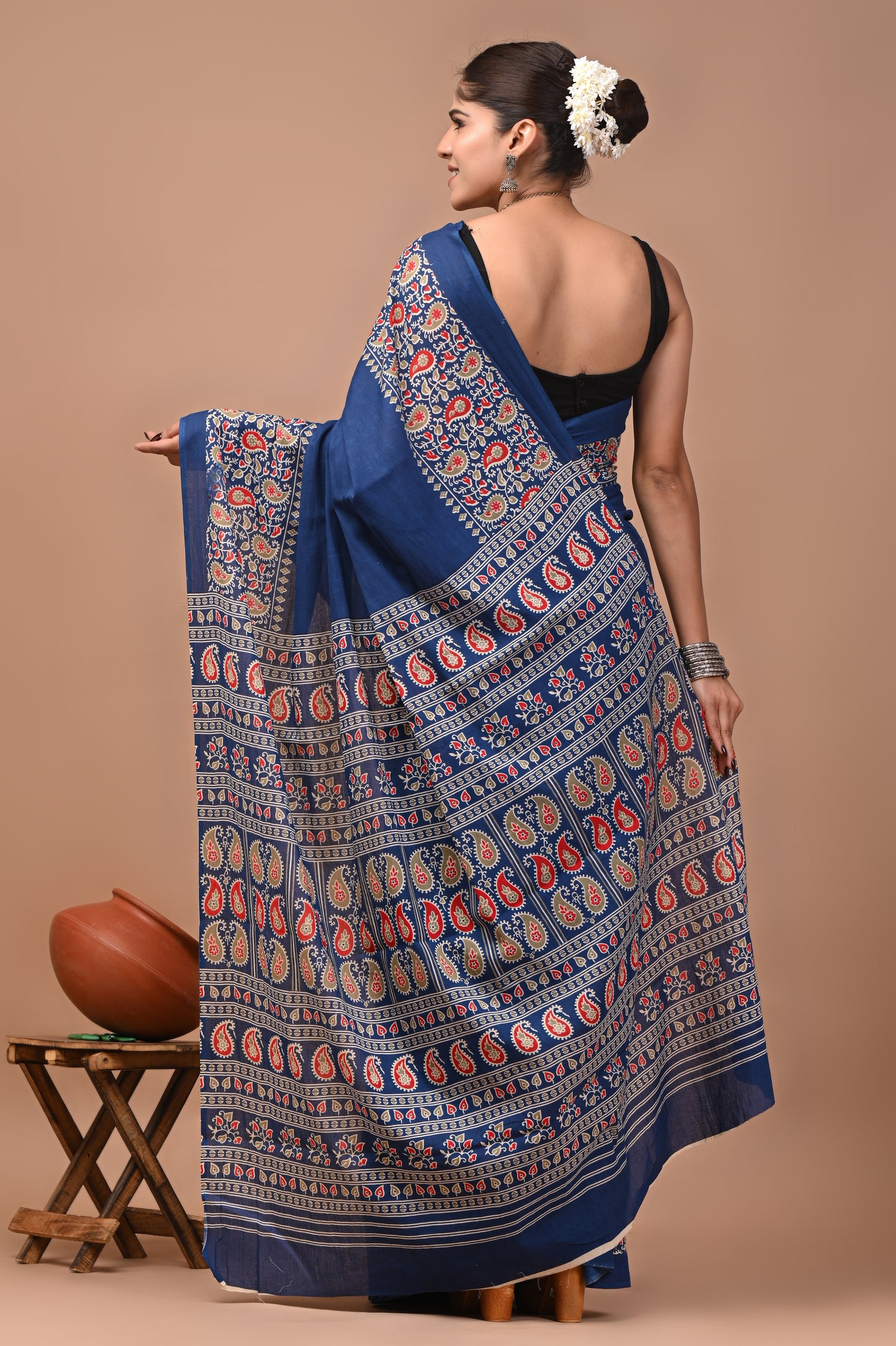 Ajrakh — Indigo Paisley Heritage