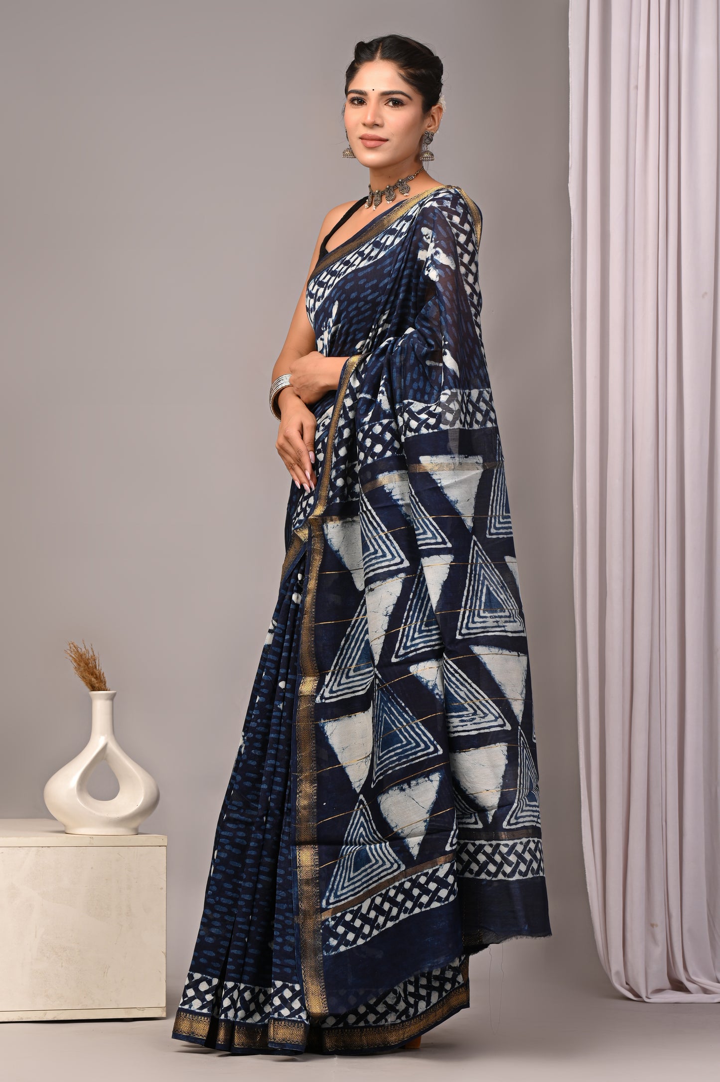 Maheshwari — Indigo Triangle Verse
