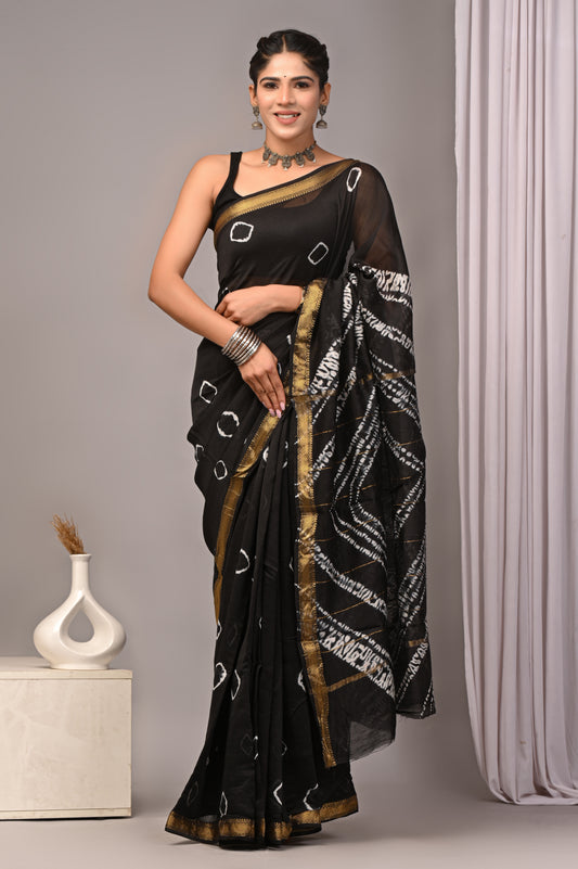 Maheshwari — Noir Shibori Diamond