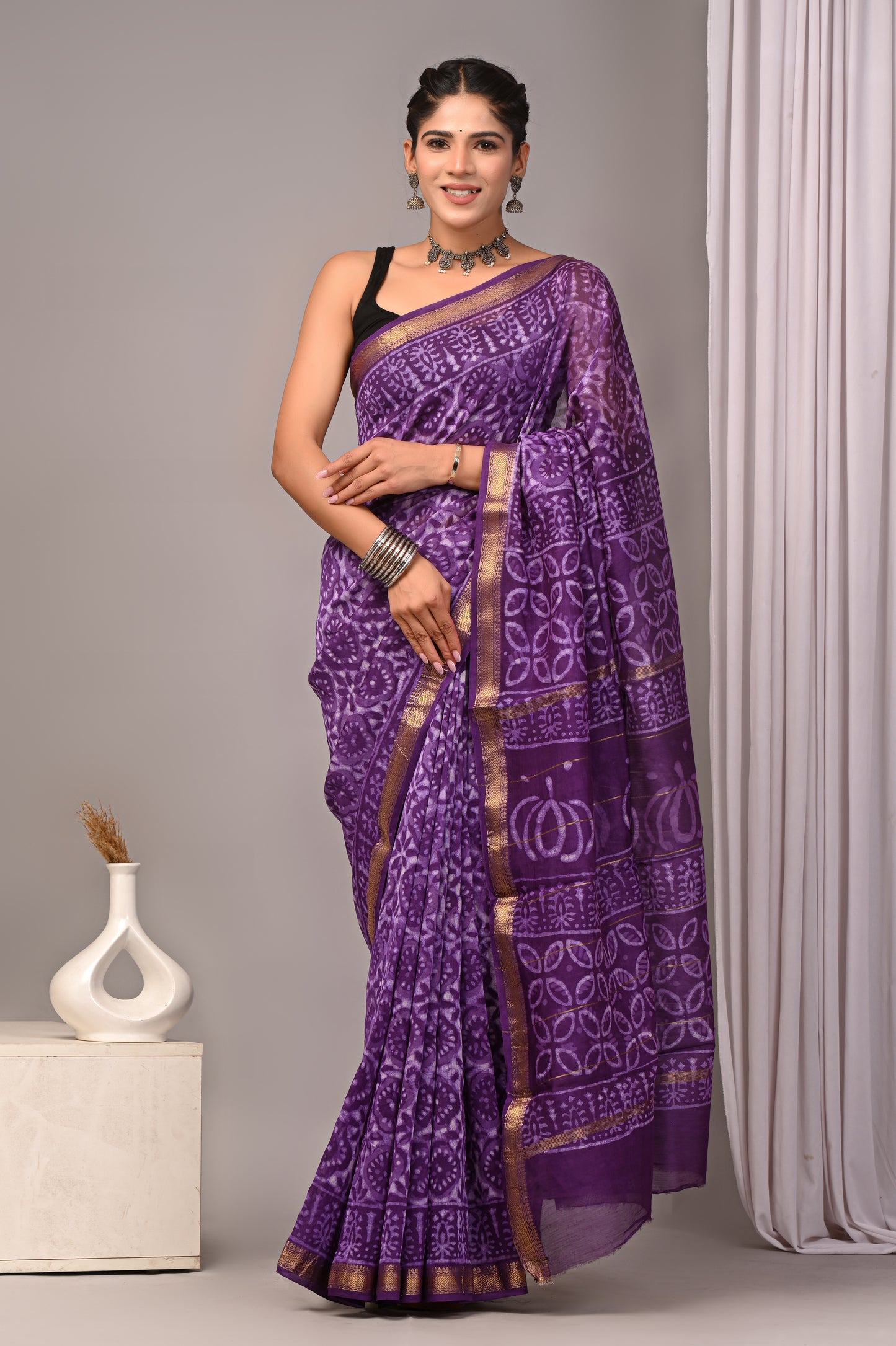Maheshwari — Violet Bloom Circle