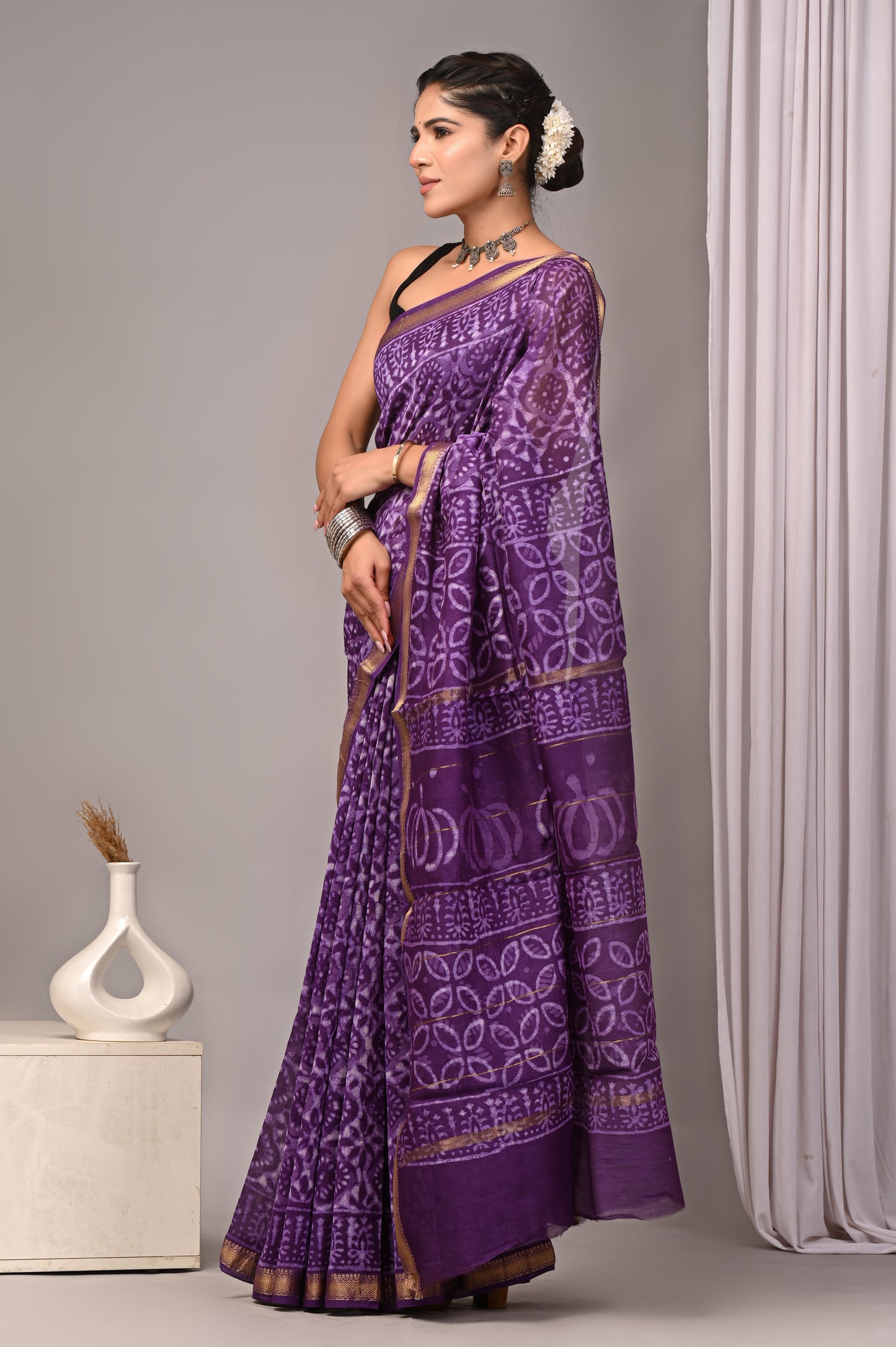 Maheshwari — Violet Bloom Circle