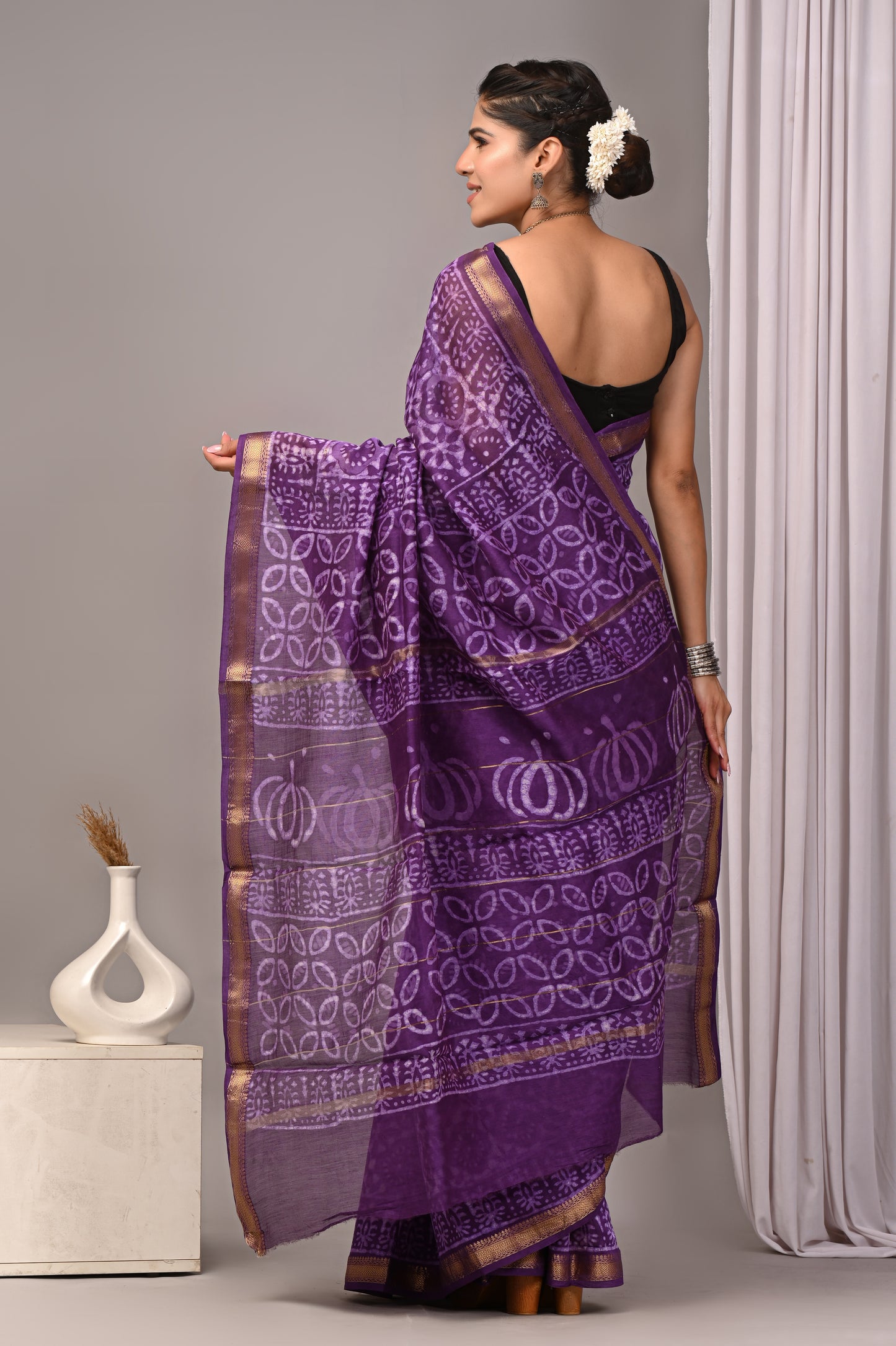 Maheshwari — Violet Bloom Circle