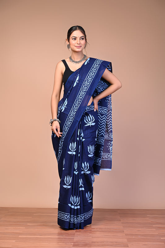 Dabu — Indigo Lotus Bloom
