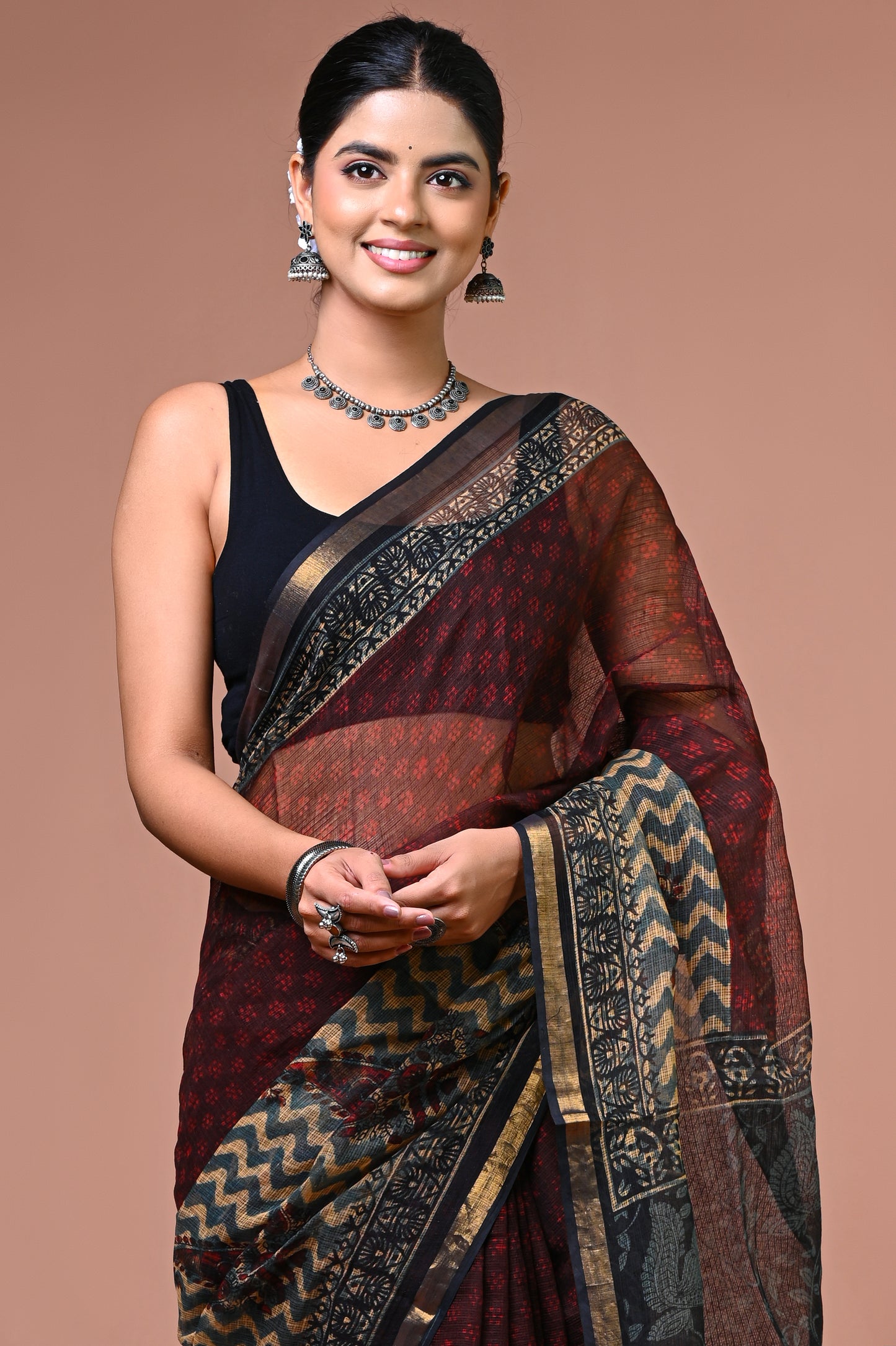 Kota Doriya — Maroon Teal Buti