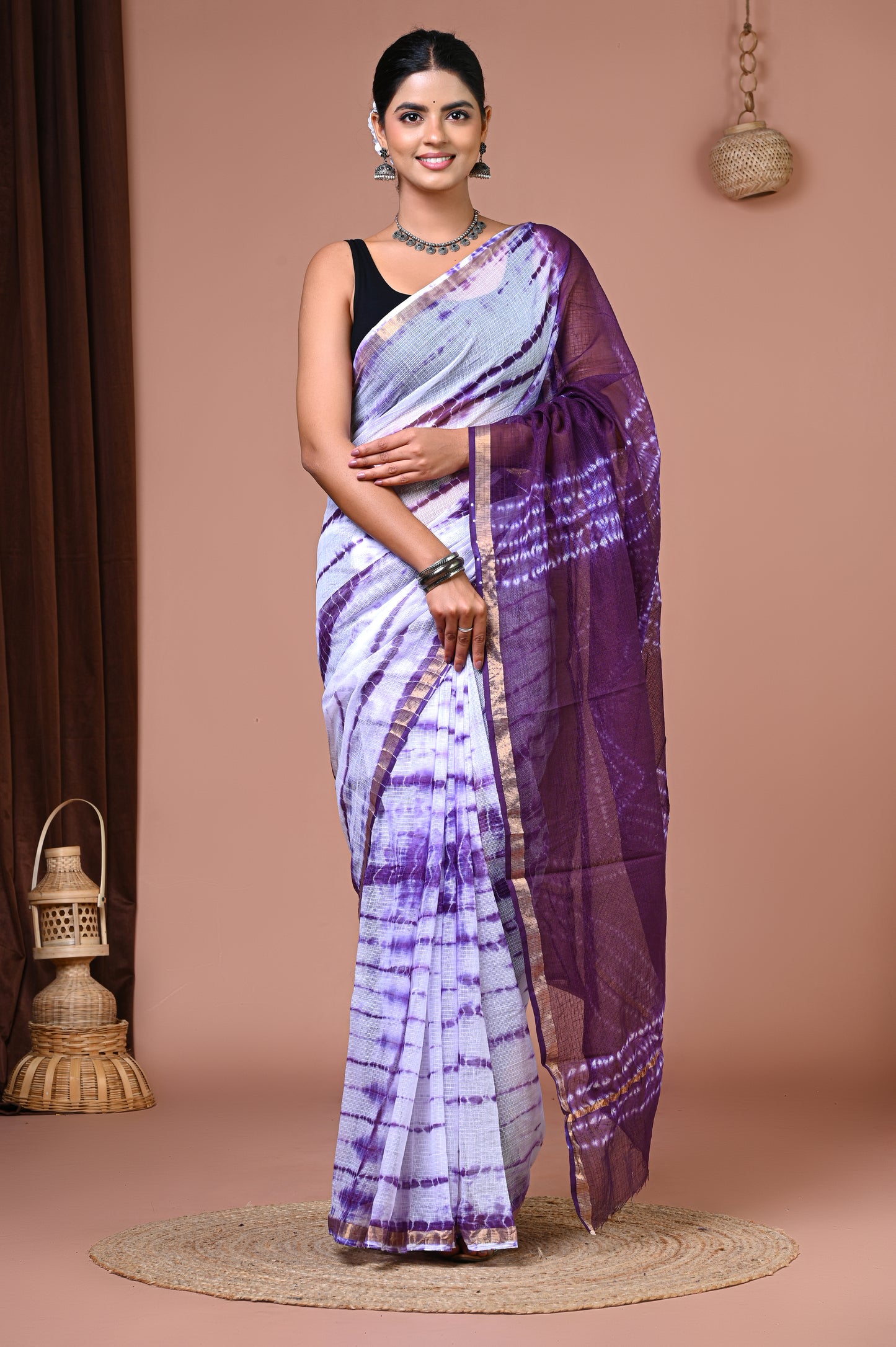 Kota Doriya — Ivory Violet Shibori