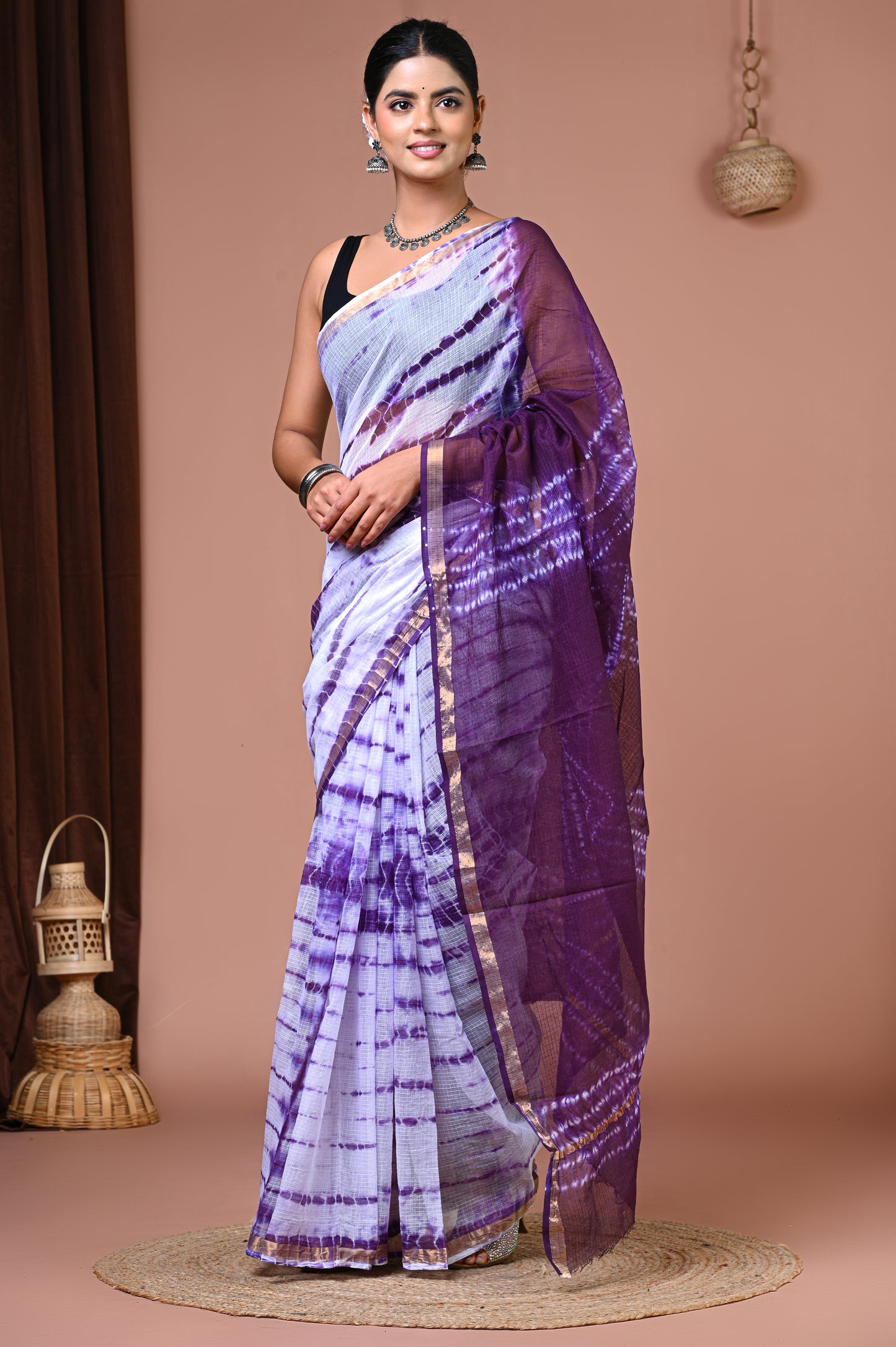 Kota Doriya — Ivory Violet Shibori