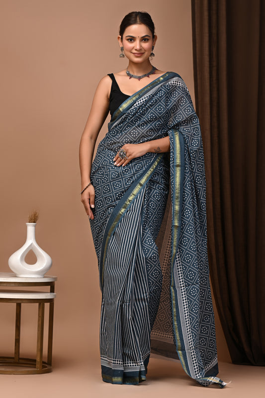 Zari Edit — Slate Bandhani Dot