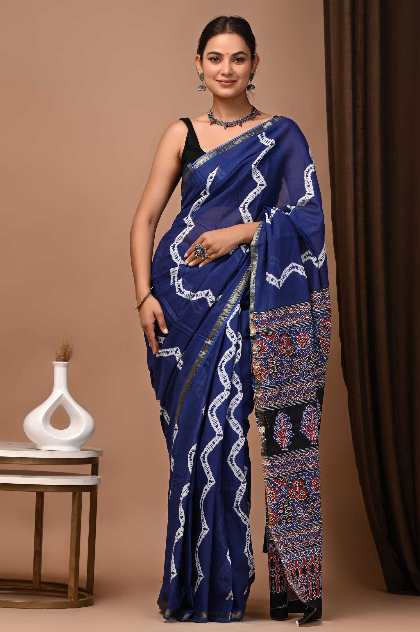 Zari Edit — Royal Blue Shibori