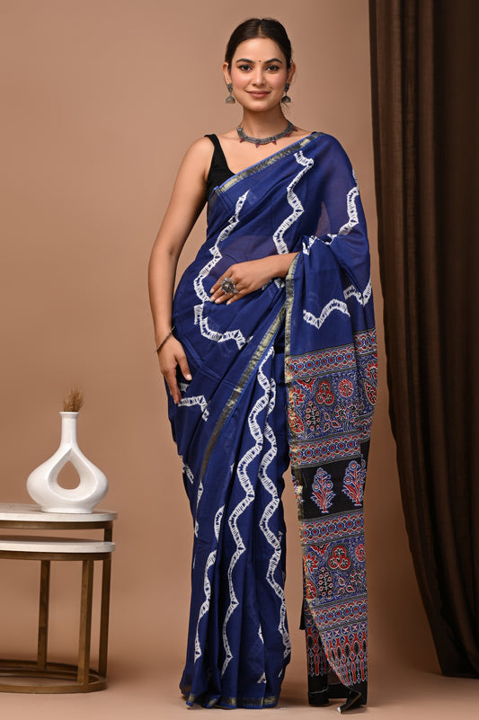 Zari Edit — Royal Blue Shibori