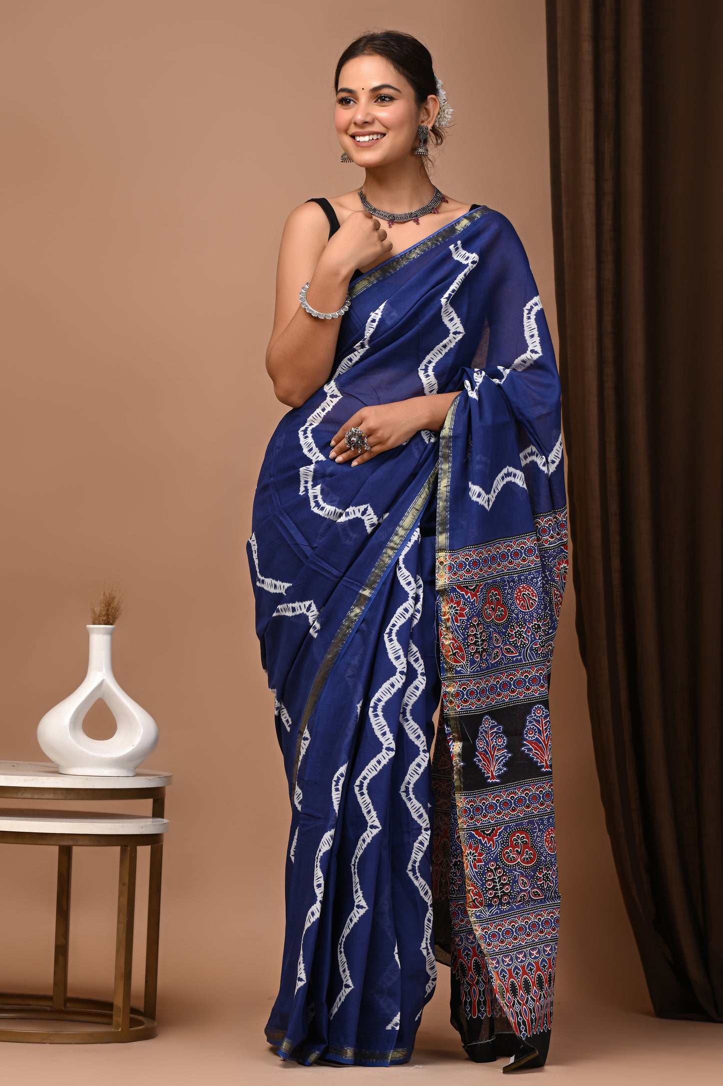 Zari Edit — Royal Blue Shibori