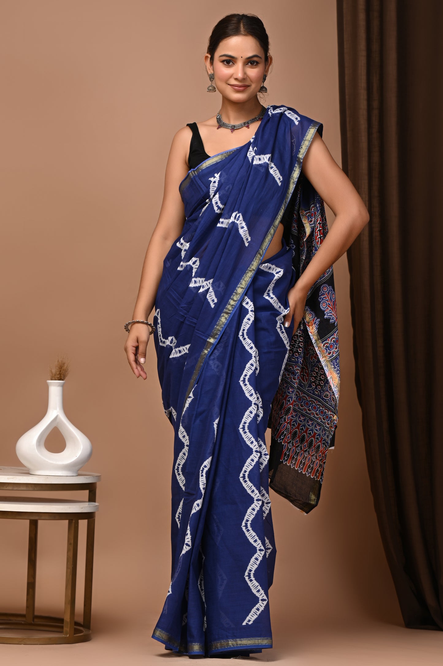 Zari Edit — Royal Blue Shibori