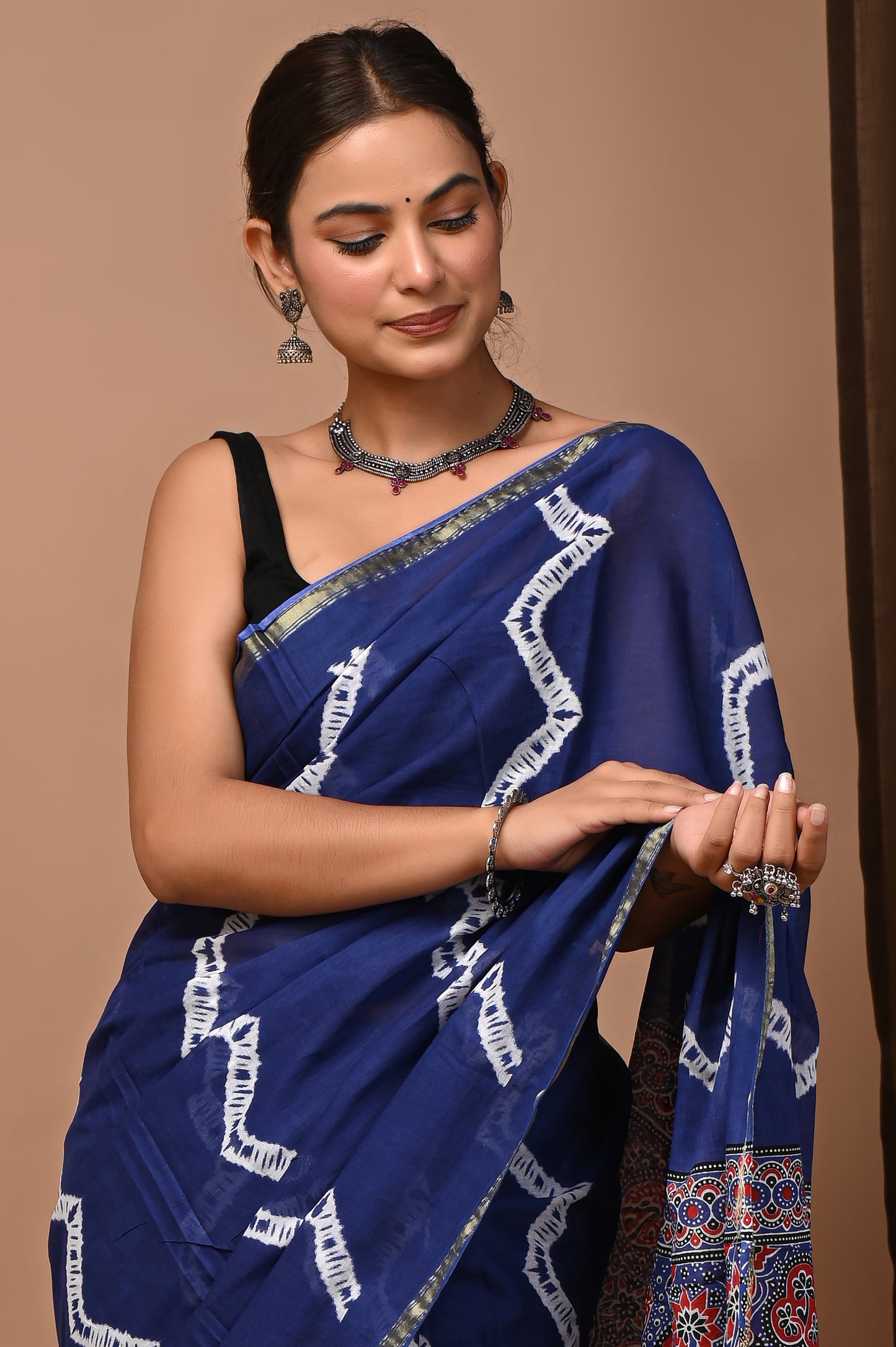 Zari Edit — Royal Blue Shibori